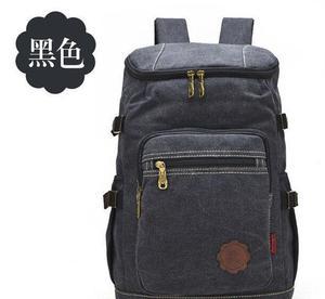 廠家直銷金領地男時尚潮流帆布包戶外旅行包商務男電腦雙背包