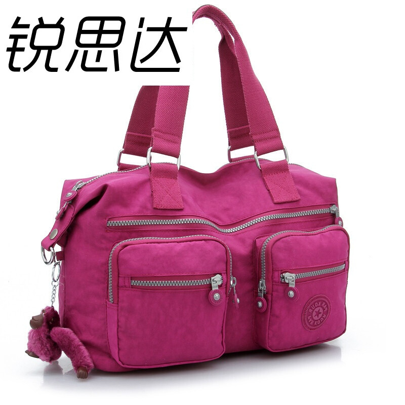 銳思達肩手提包大包女式休閑包牛津布旅行包 灰藍